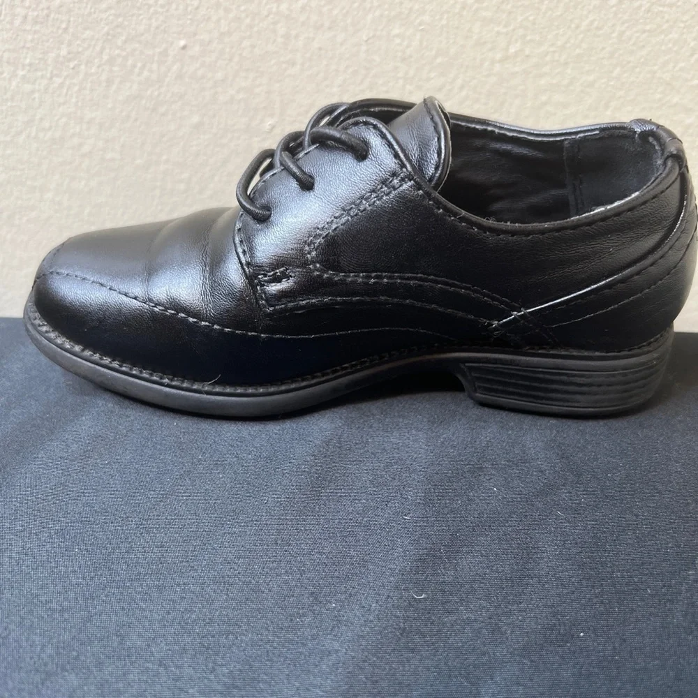 Cat& Jack Black Dress Shoes Toddler Boys 8 Casual Office School
